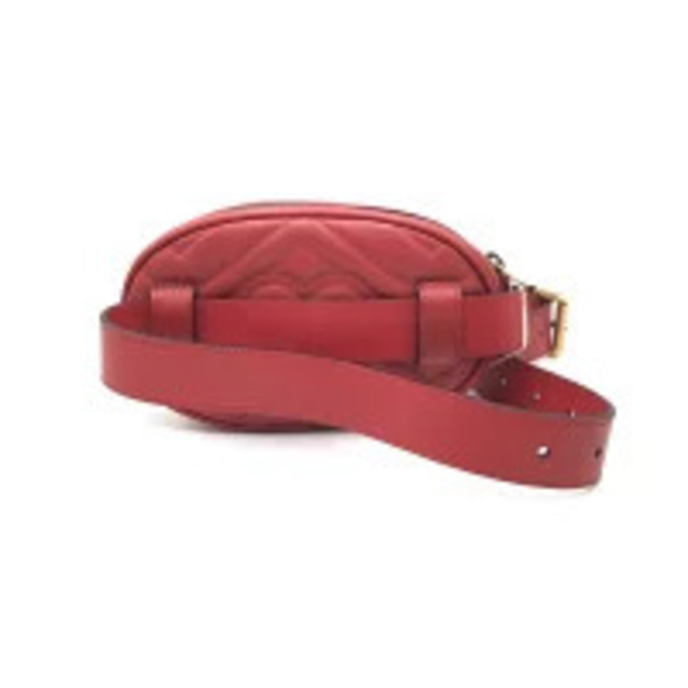 Gucci GG Marmont Shoulder Bag Red Crossbody Leather - Picture 2 of 5